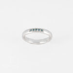 Blaue Diamanten Ring