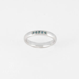Blaue Diamanten Ring