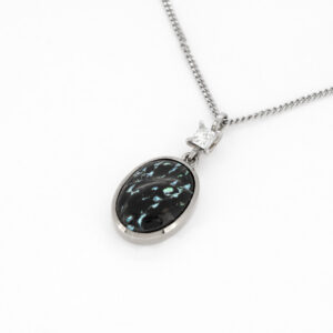 Leopardenopal Diamant Anhänger