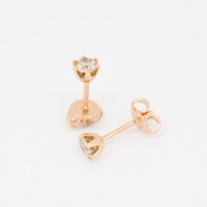 Champagner Brillanten Ohrstecker