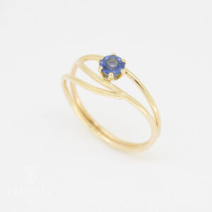 Saphir Wellen Ring