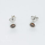 Braune Diamanten Ohrstecker