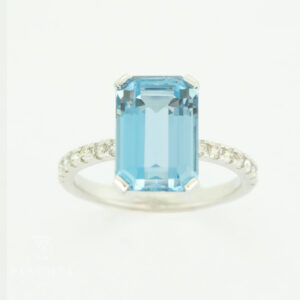 Topas Brillanten Ring