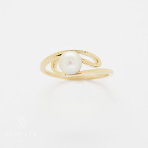 Perle Wellen Ring